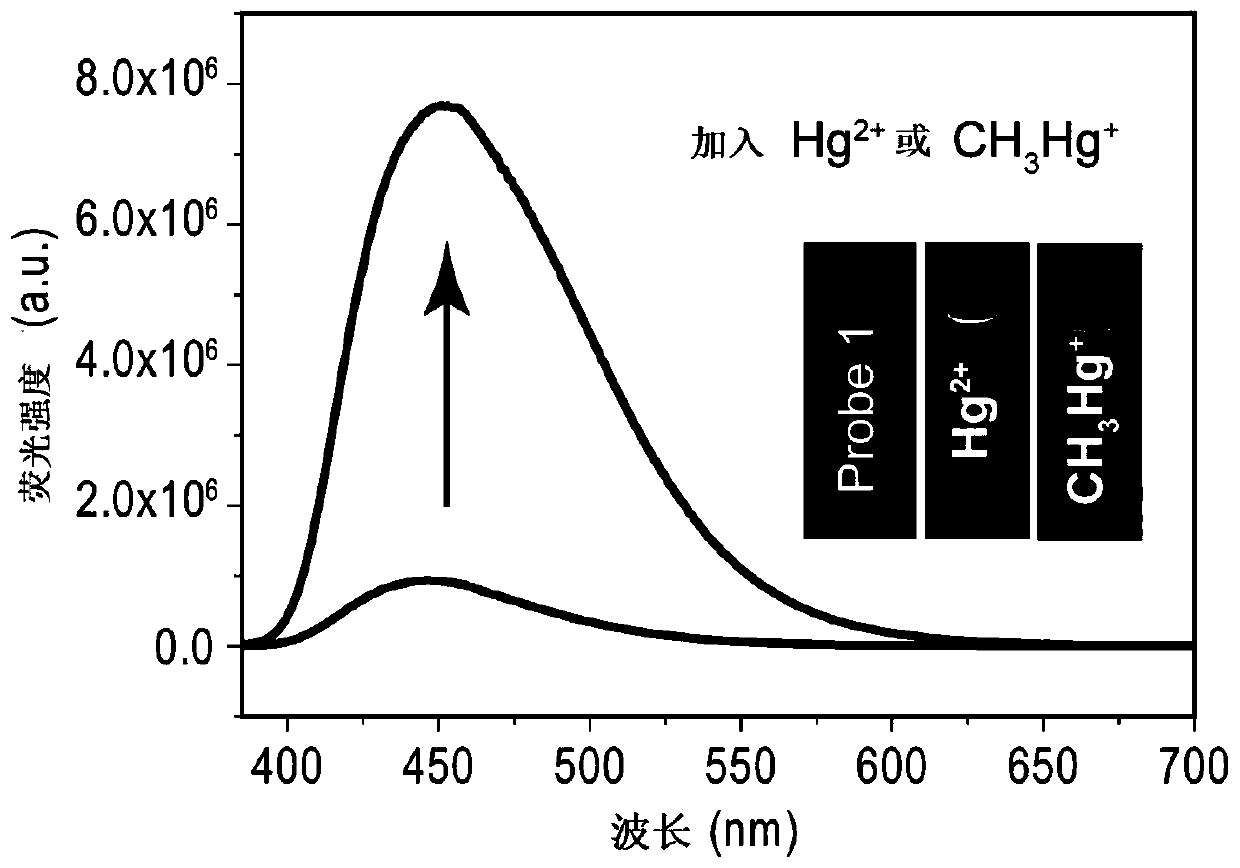 Fluorescent probe for detecting total mercury and preparation method, kit and detection method thereof