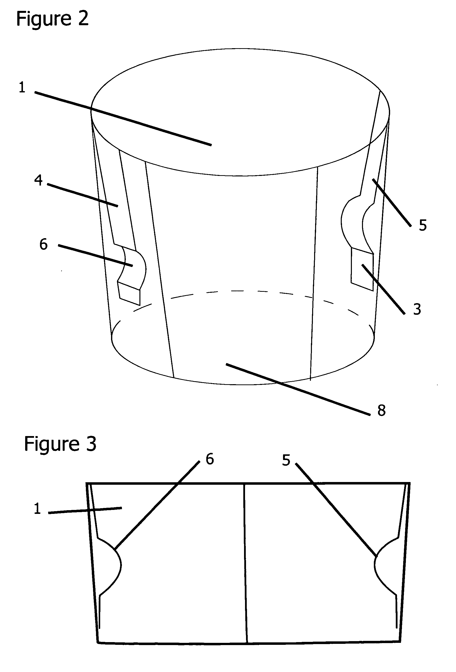Cup adhesion device for fluid containment bottle