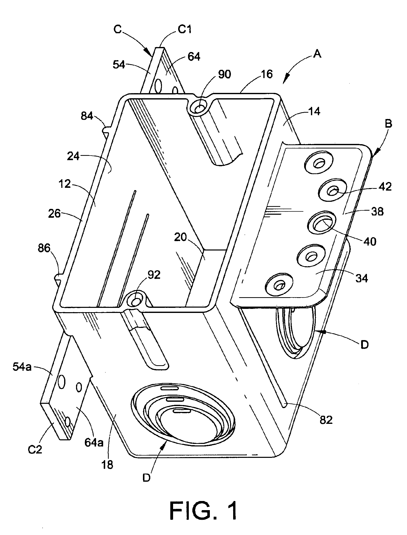 Electrical outlet box with alternative mounting flanges