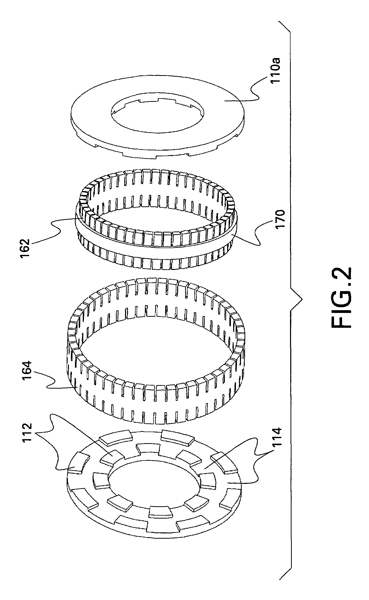 Superconducting rotating machines with stationary field coils and axial airgap flux