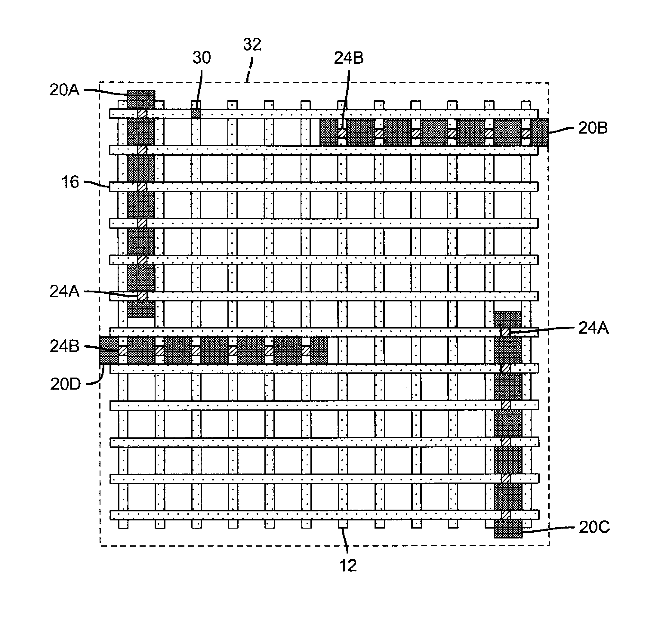 Chiplet driver pairs for two-dimensional display
