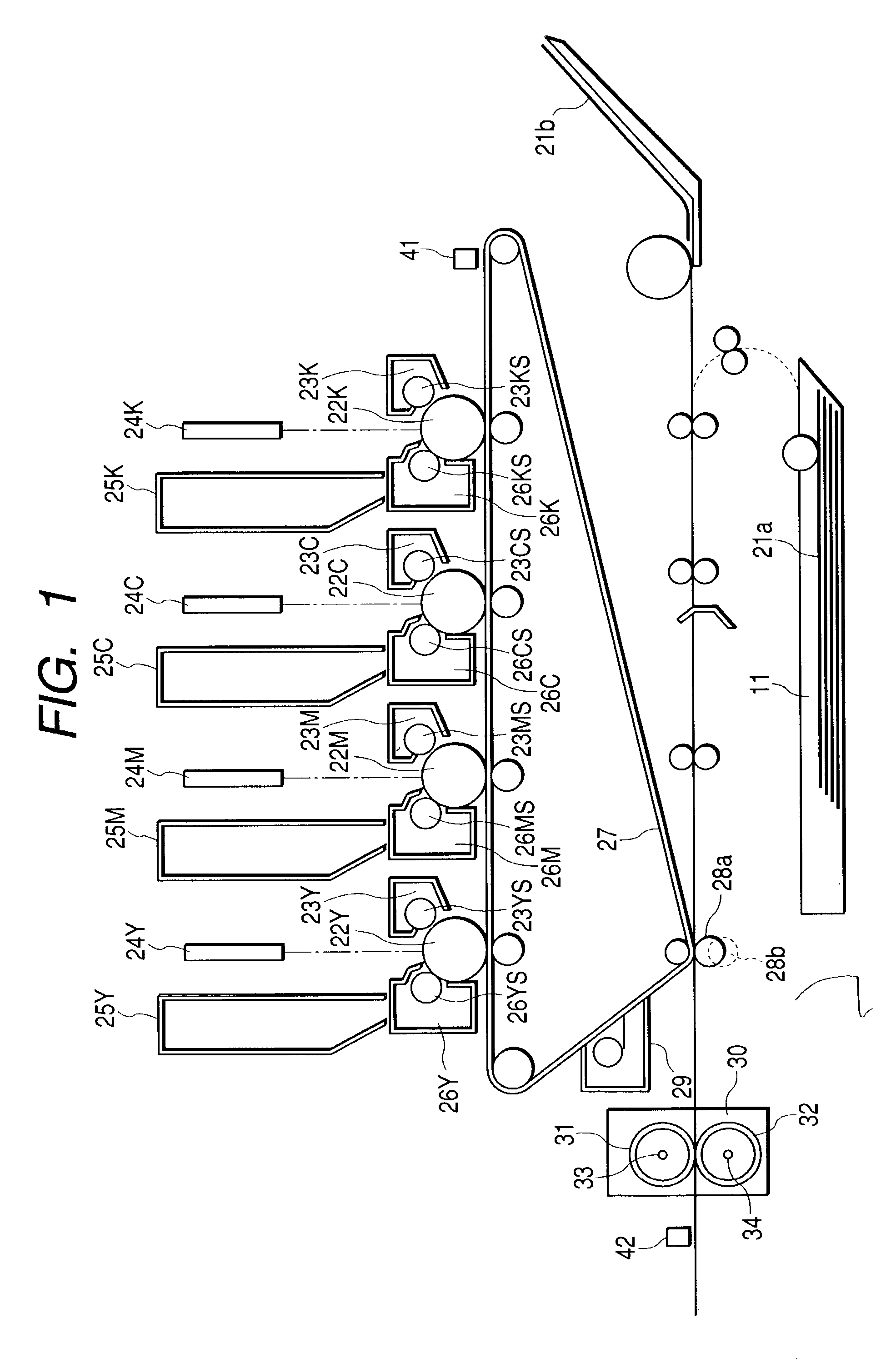 Color image forming apparatus and method for controlling color image forming apparatus