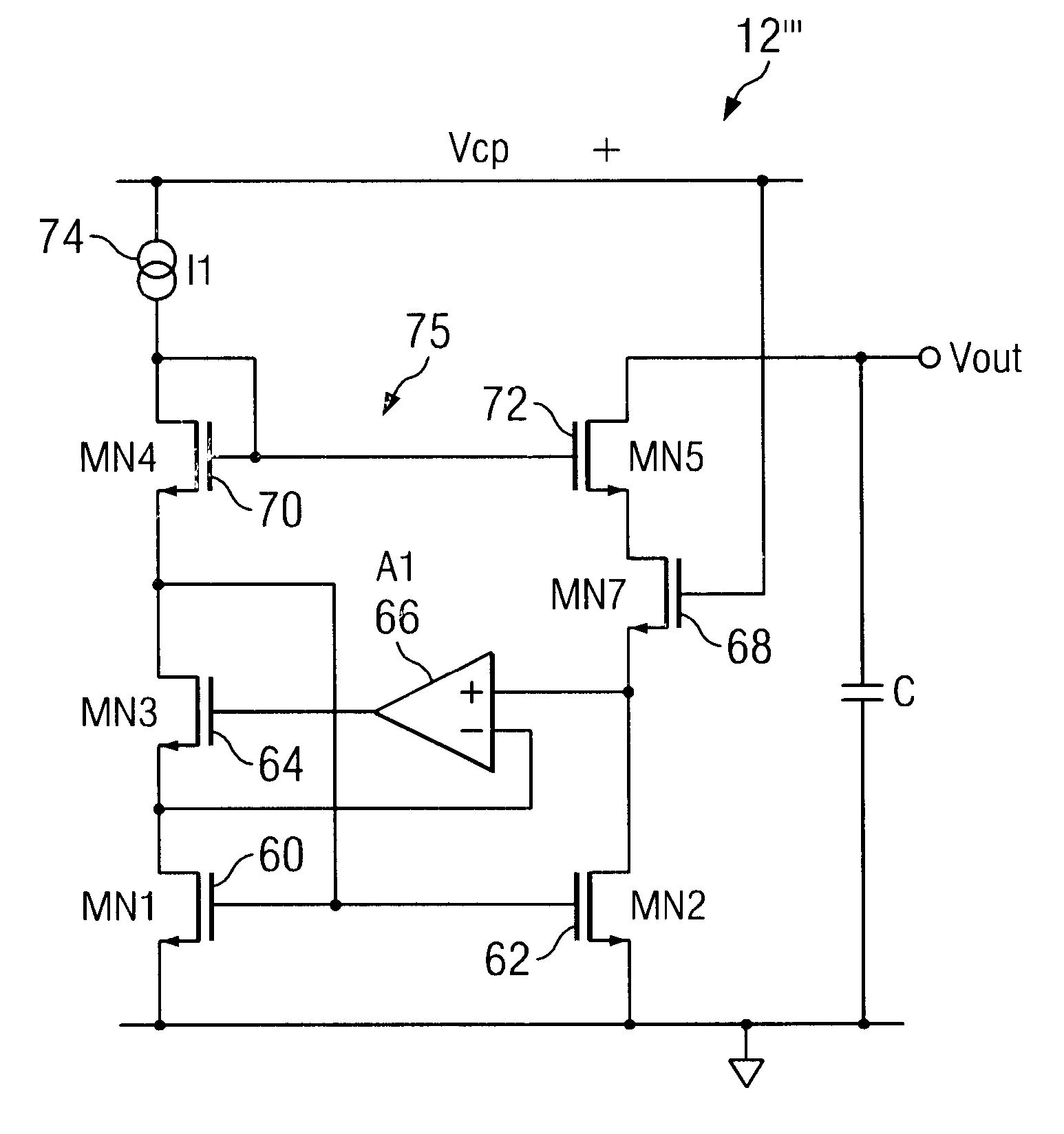 Driver circuit having a slew rate control system with improved linear ramp generator including ground