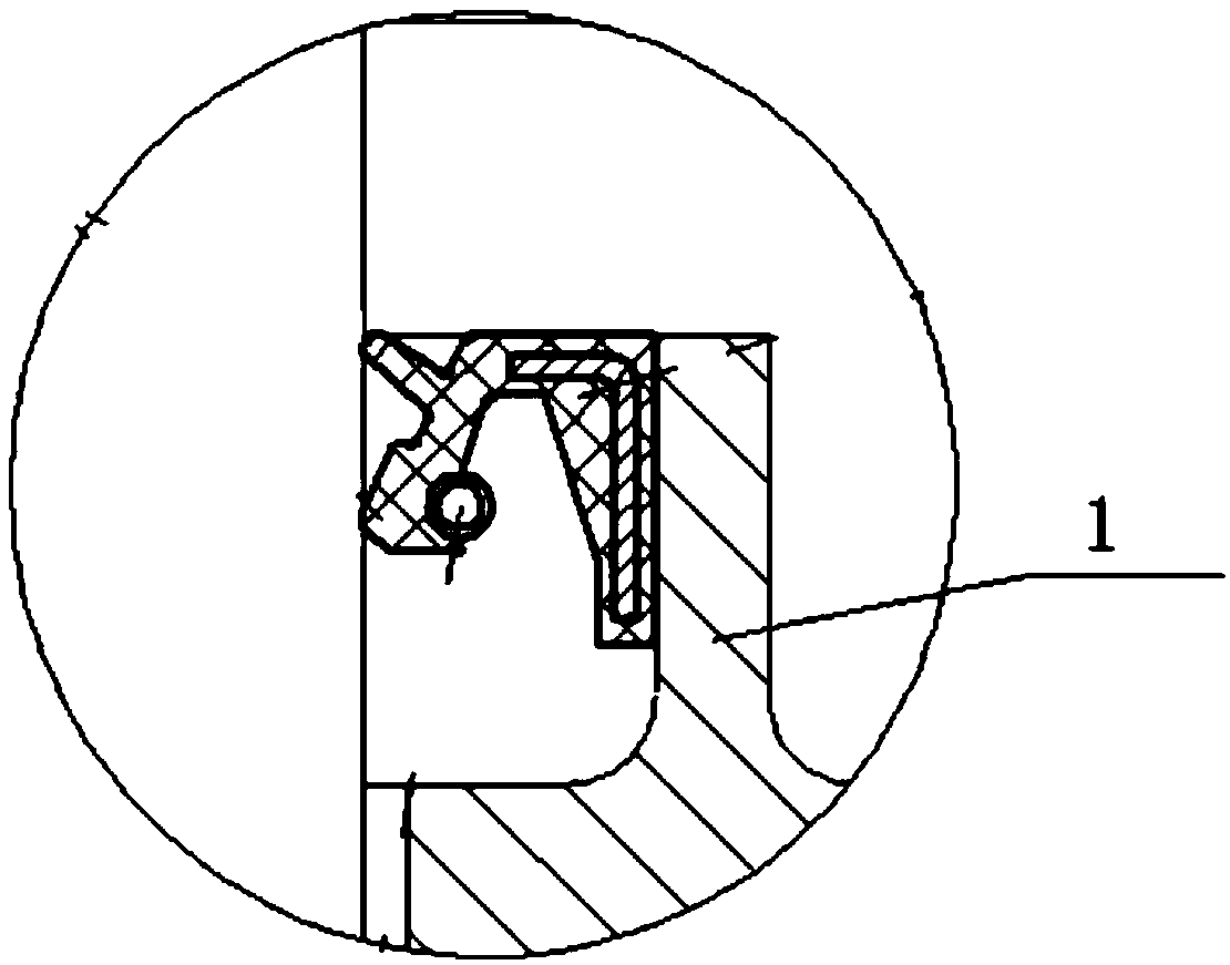 Water-retaining ring and motor