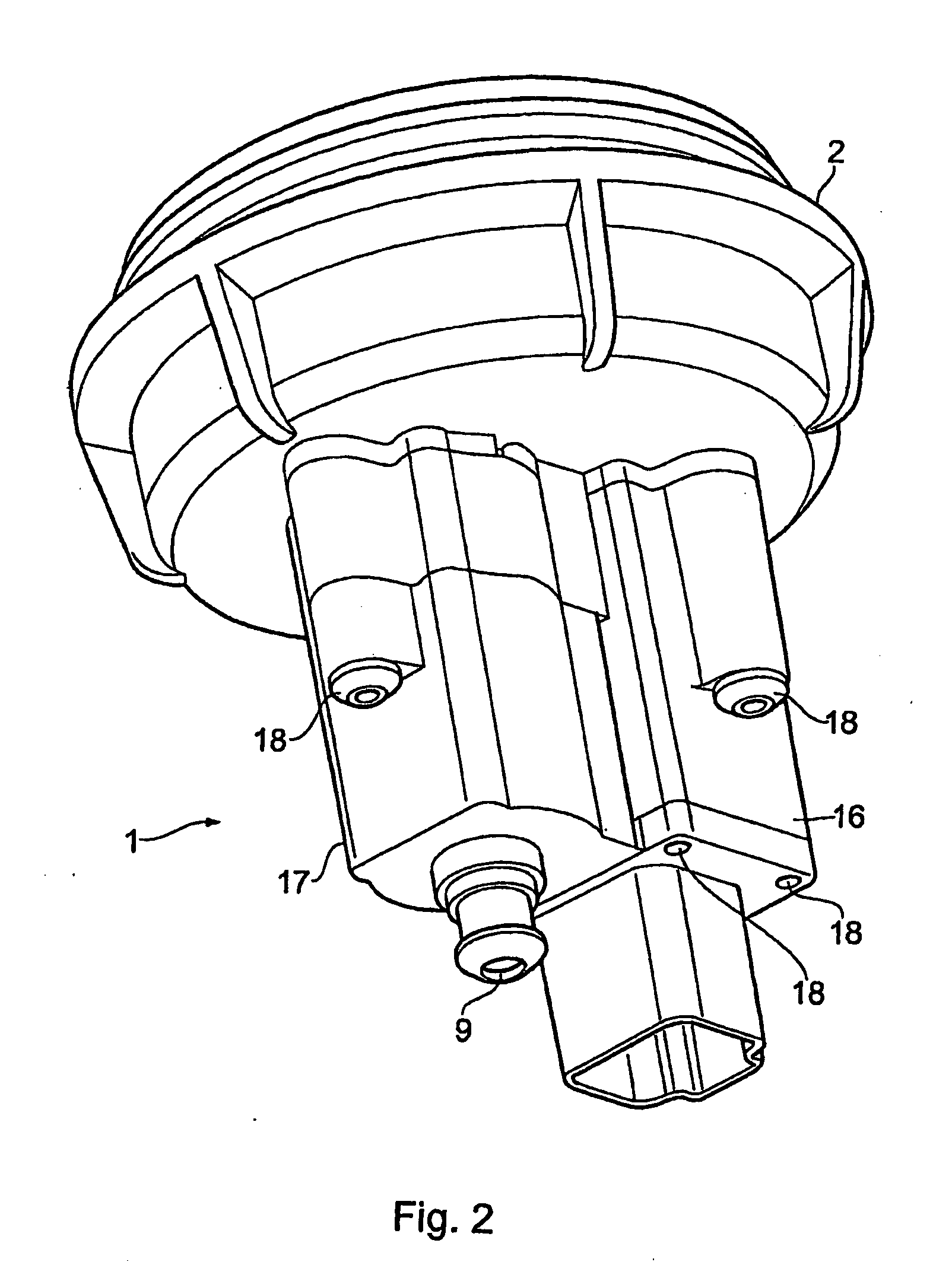 Water draining system for a fuel filter