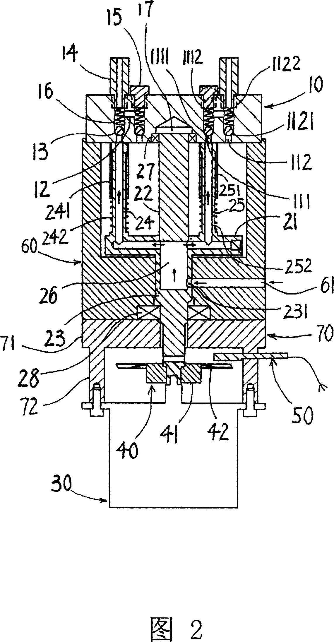 Multi-inlet and single outlet rotary fluid distributing apparatus