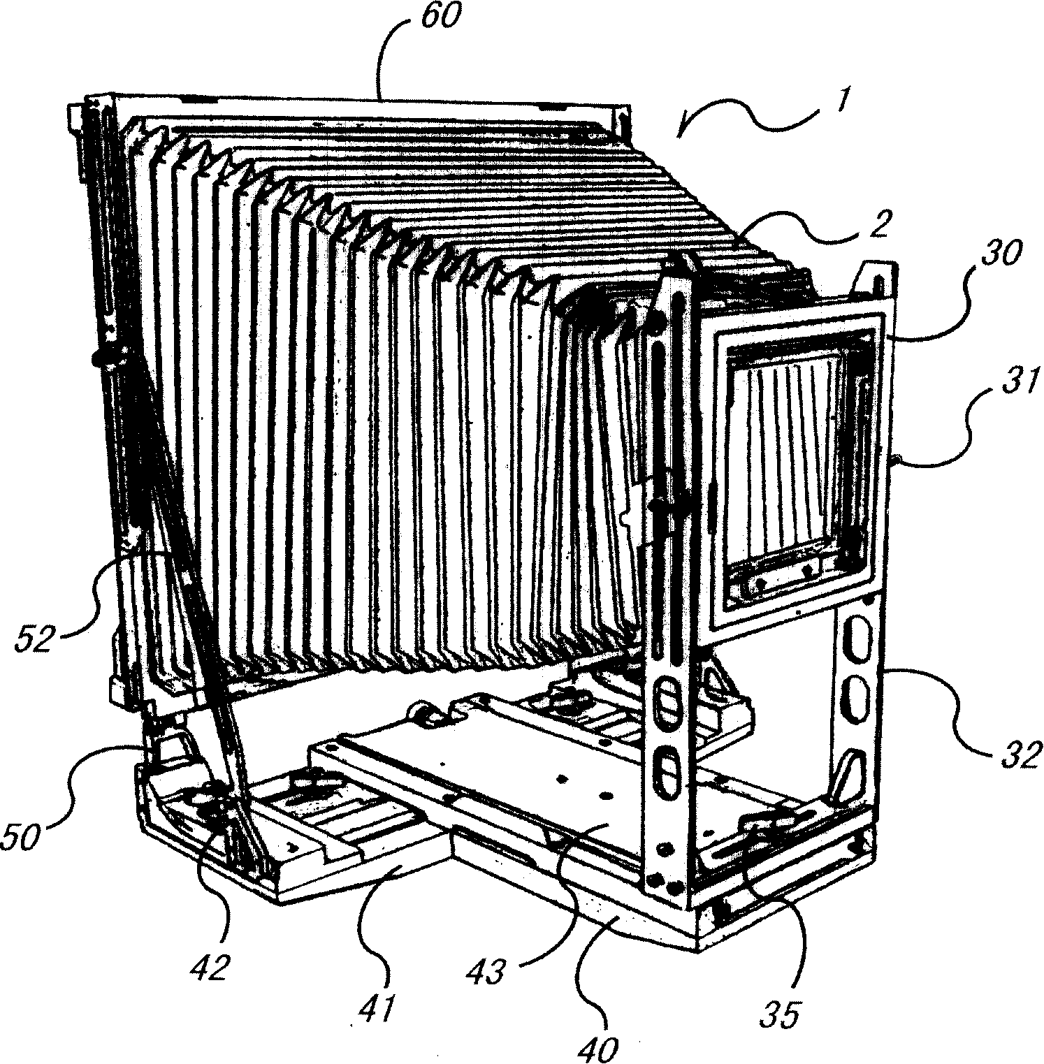 Base structure of camera