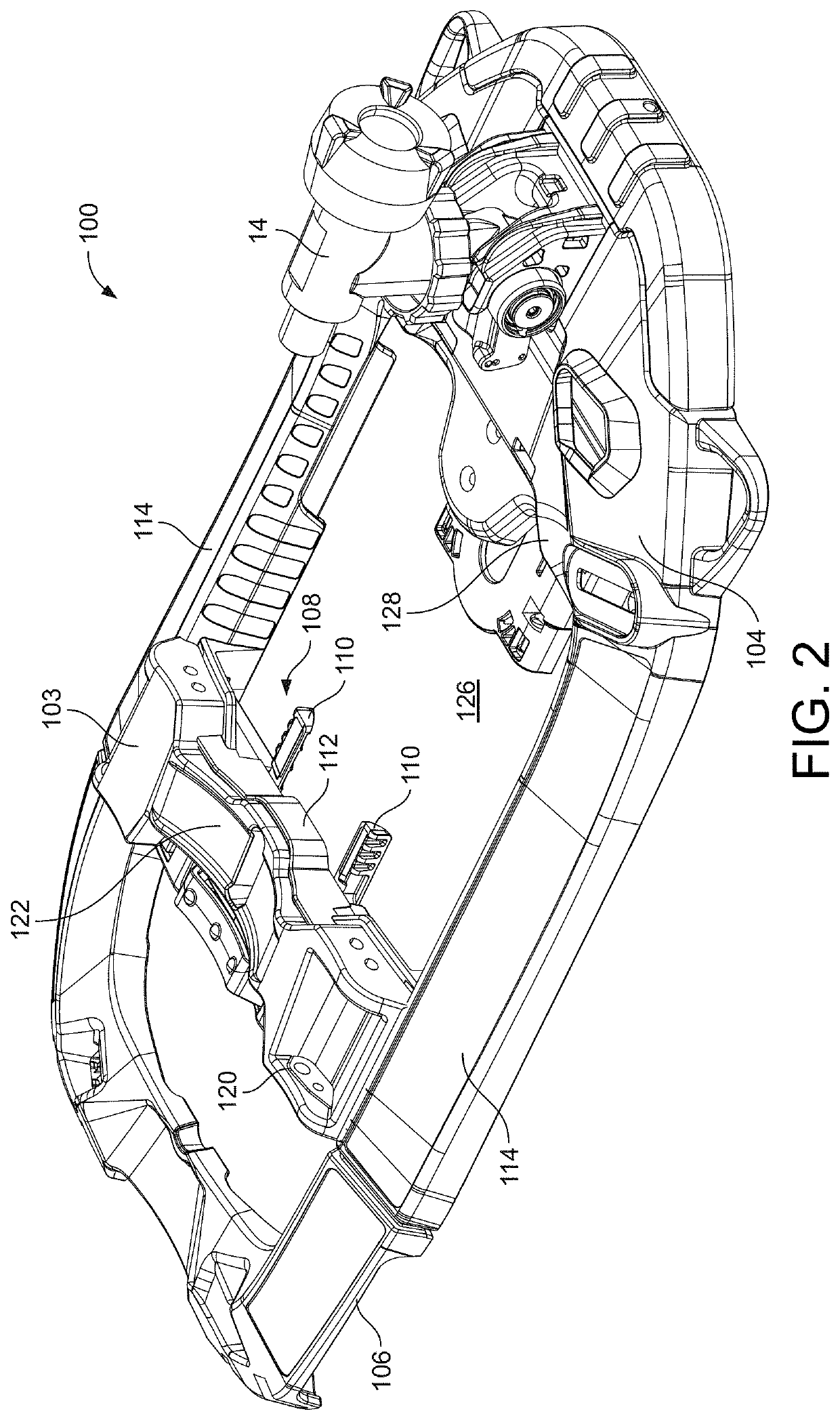 Adjustable support frame for a breathing apparatus