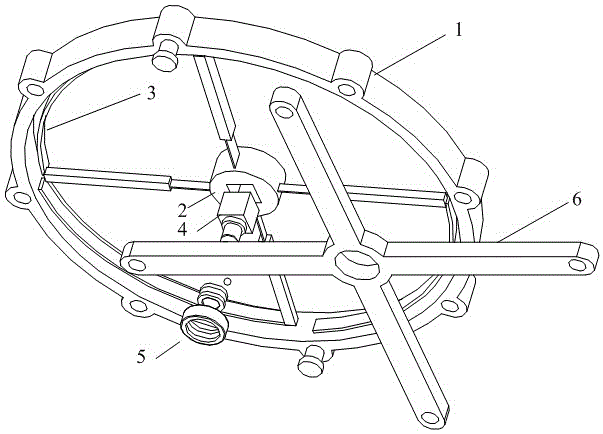 Large-travel flexible rotary hinge based on four-link mechanisms