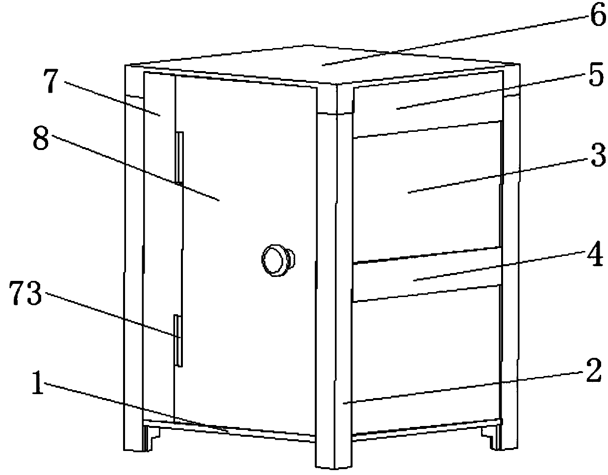 Combined file cabinet