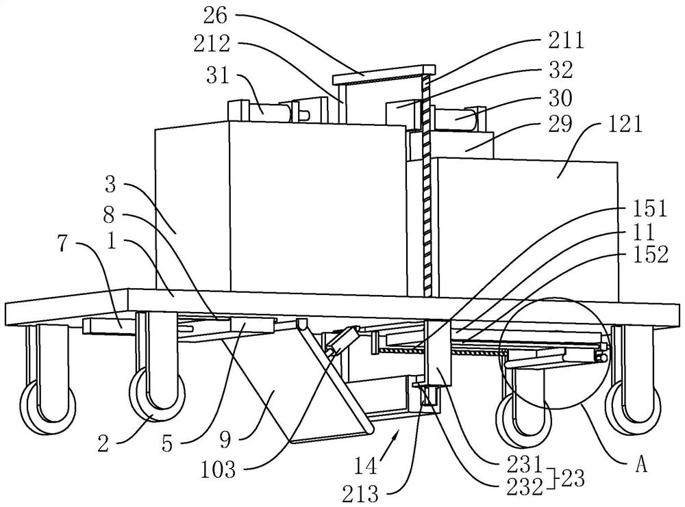 An asphalt paving device for building construction