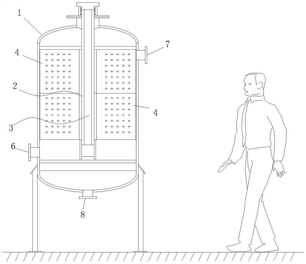 Photocatalytic water treatment device