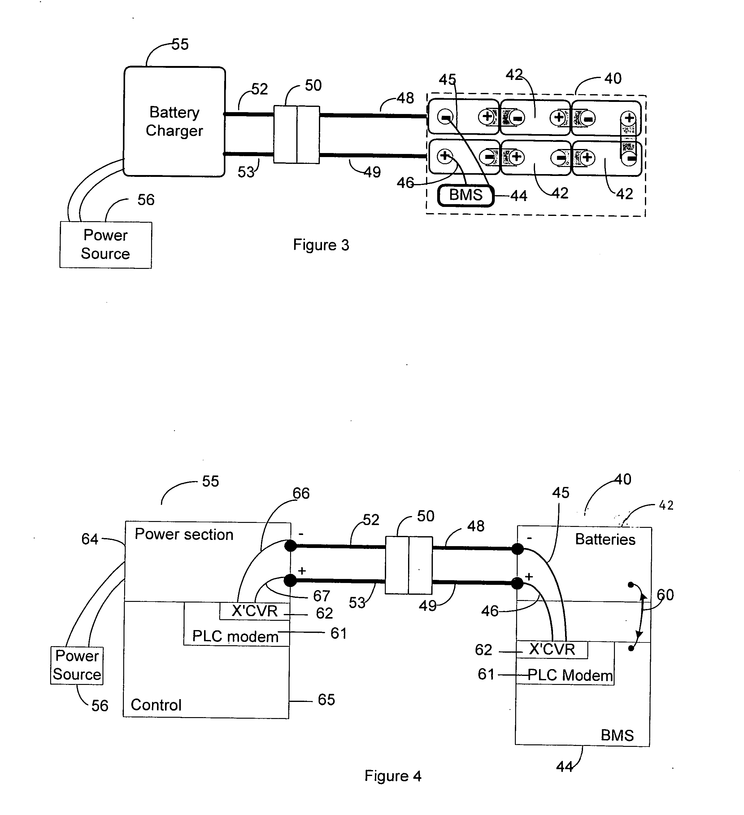 Battery management and equalization system for batteries using power line carrier communications