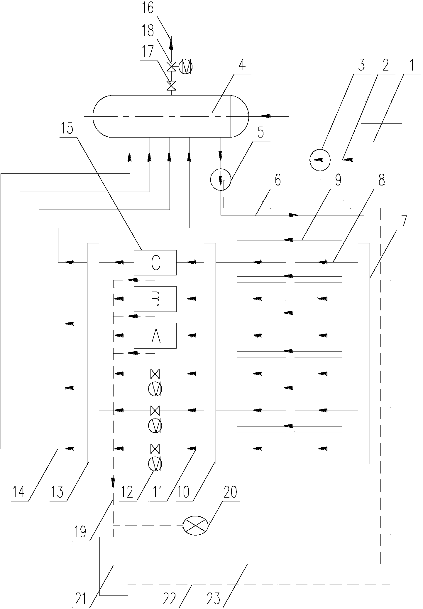 Self-recovery system for cooling energy medium of heating furnace