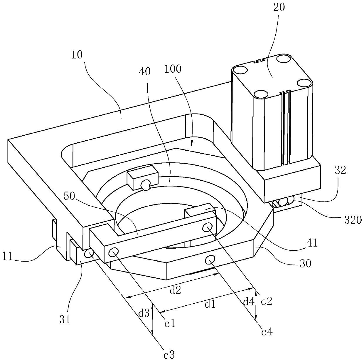 Workpiece pressing device for broaching machine