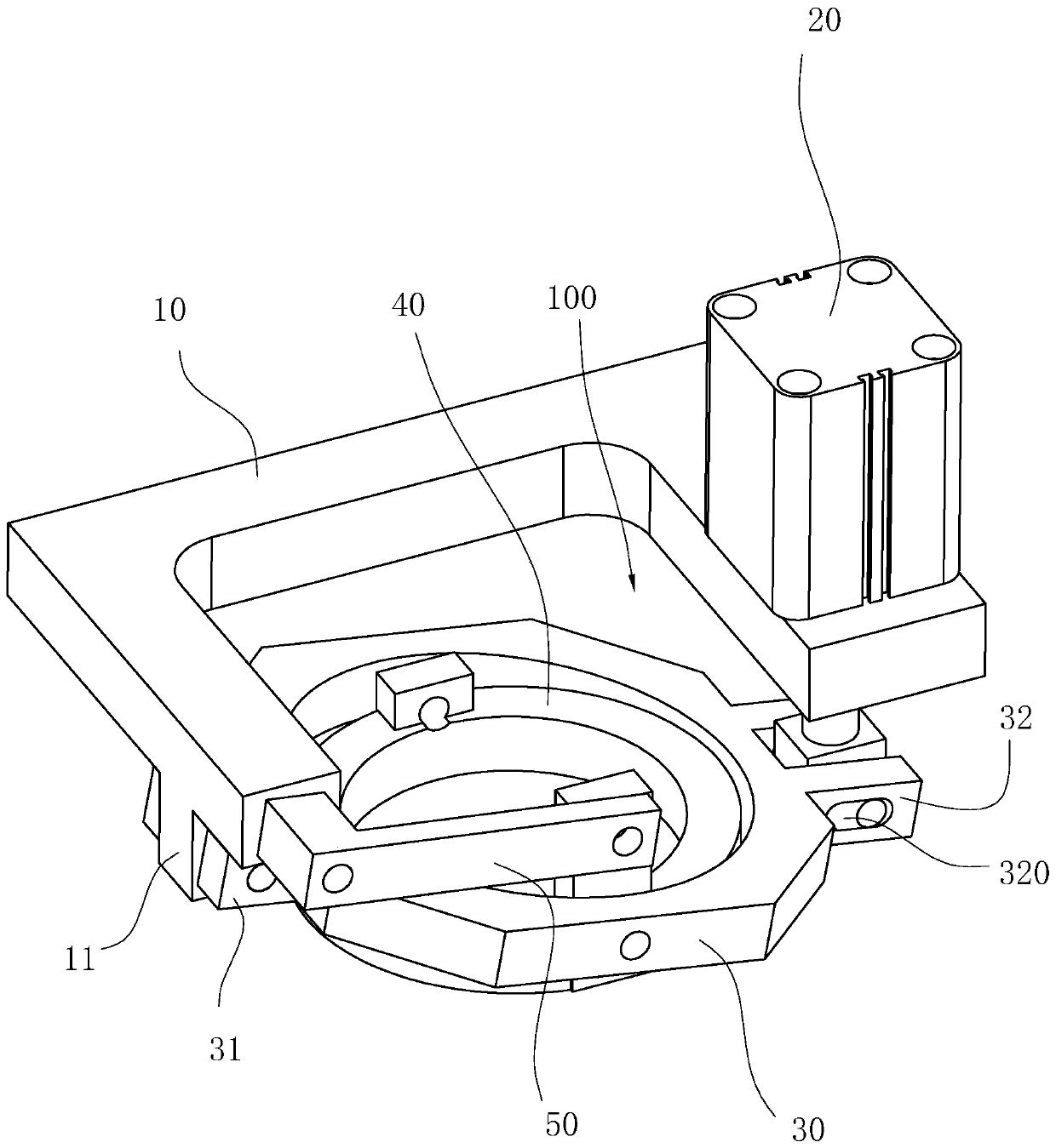 Workpiece pressing device for broaching machine