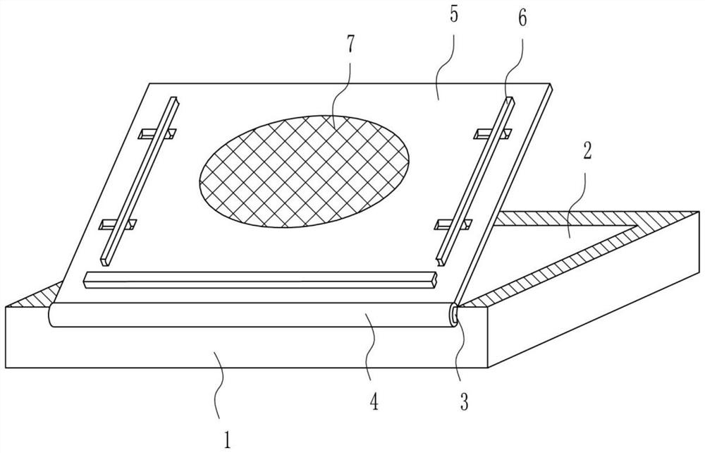 A flat plate fixing device with heat dissipation function