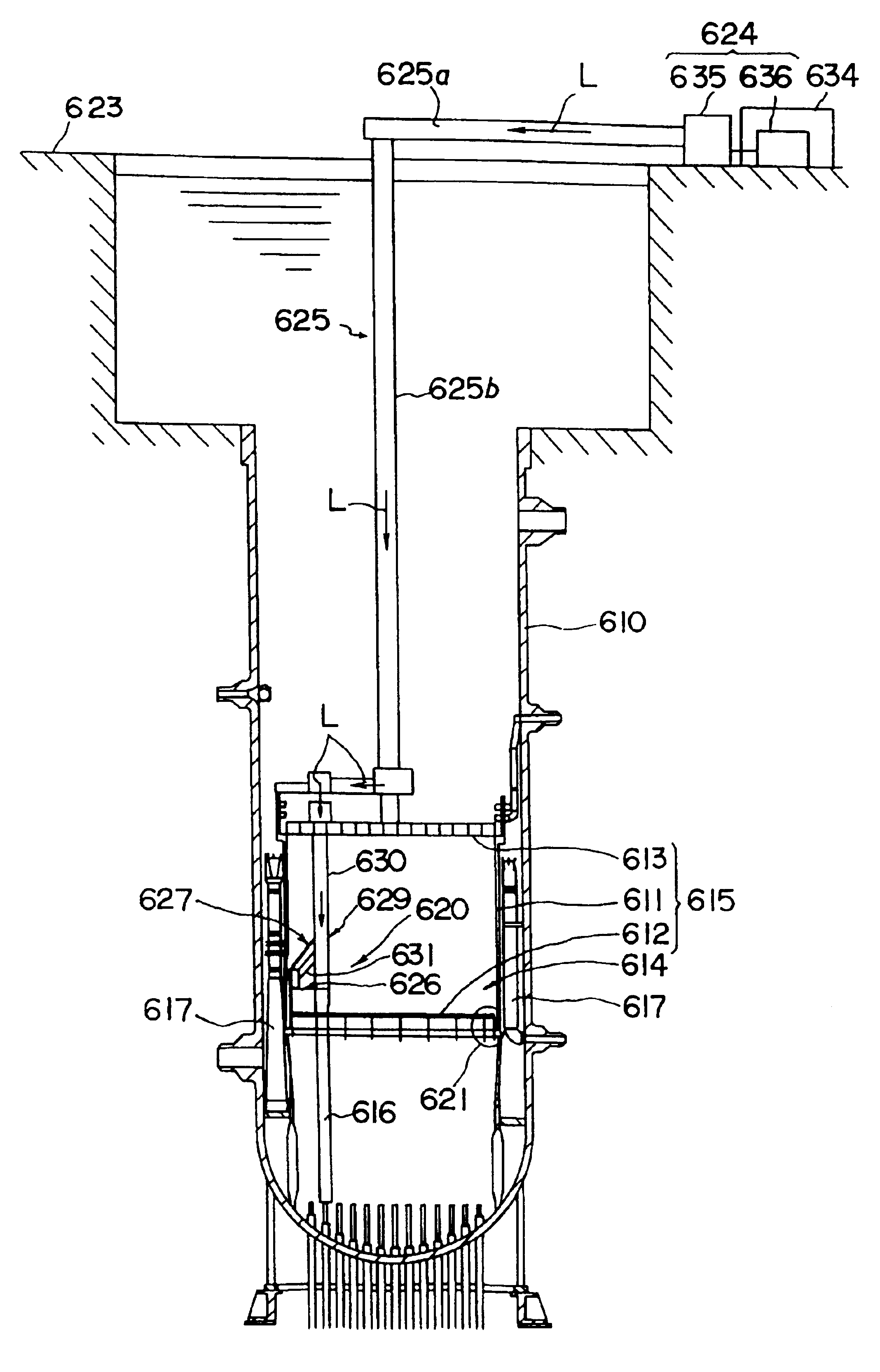 Laser emission head, laser beam transmission device, laser beam transmission device adjustment method and preventive maintenance/repair device of structure in nuclear reactor