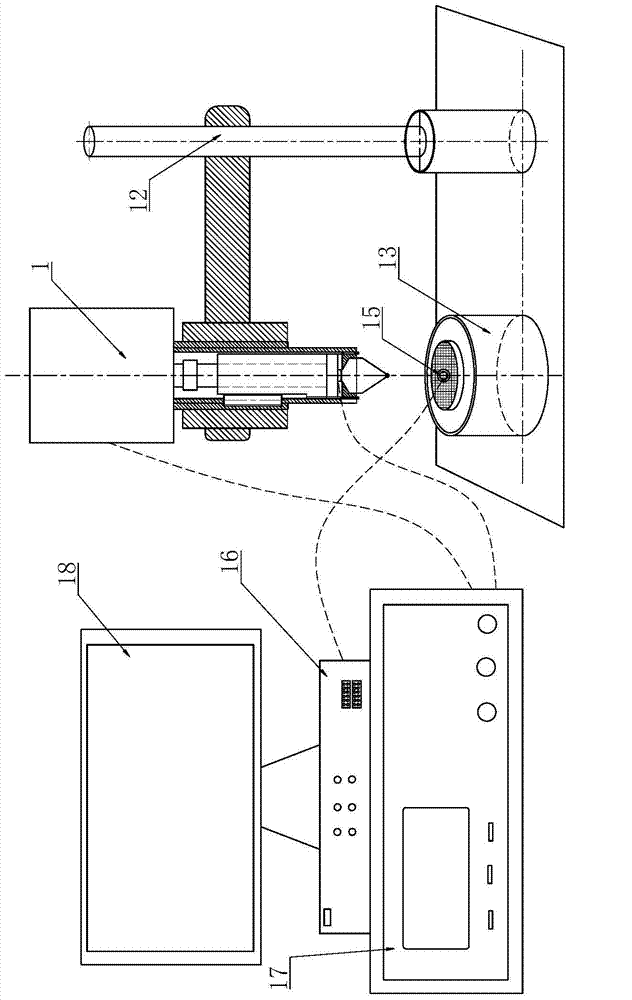 Detection instrument for bonding strength of ferromagnetic coating of remanufactured parts