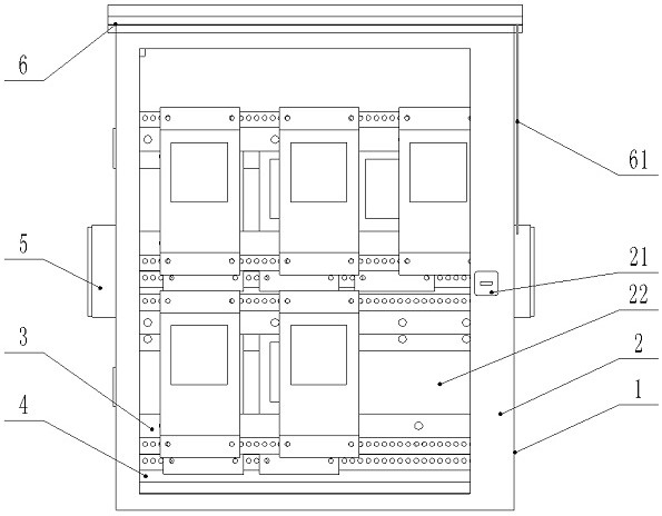 Intelligent electric energy meter metering box