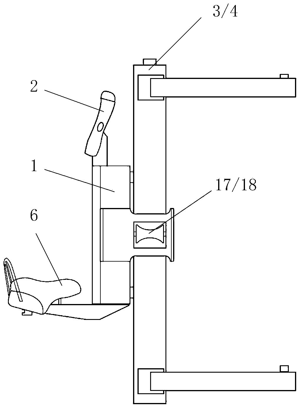 Pole holding mechanism for manned pole climbing operation platform