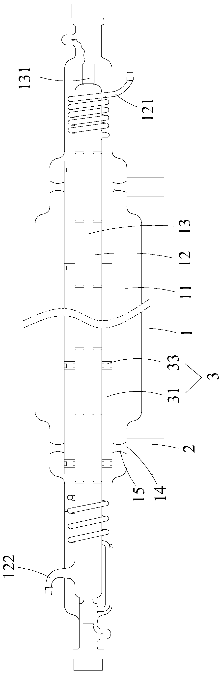Laser apparatus having integral supporting assembly