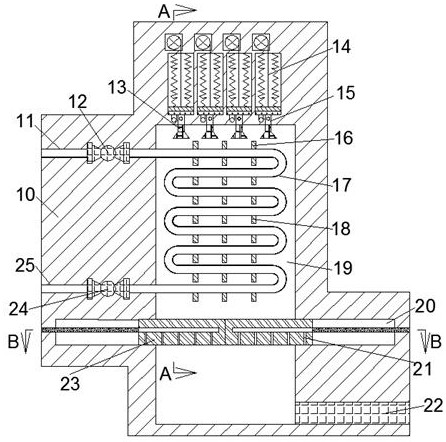 Spraying type heat exchanger device capable of achieving uniform spraying and reducing steam