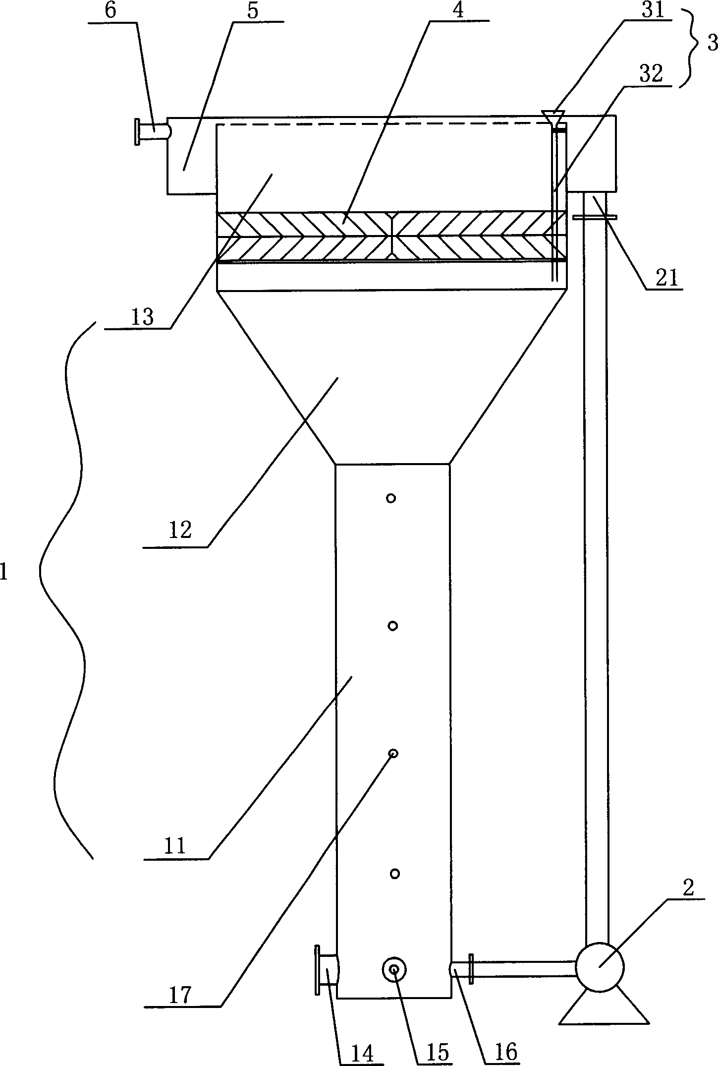 Method and equipment for removing organic chloride from wastewater