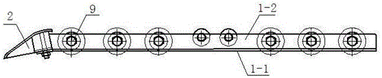 Material lead device for brush wheels of pressing machine