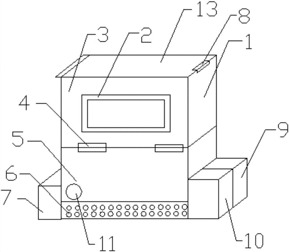 Intelligent fire extinguisher box