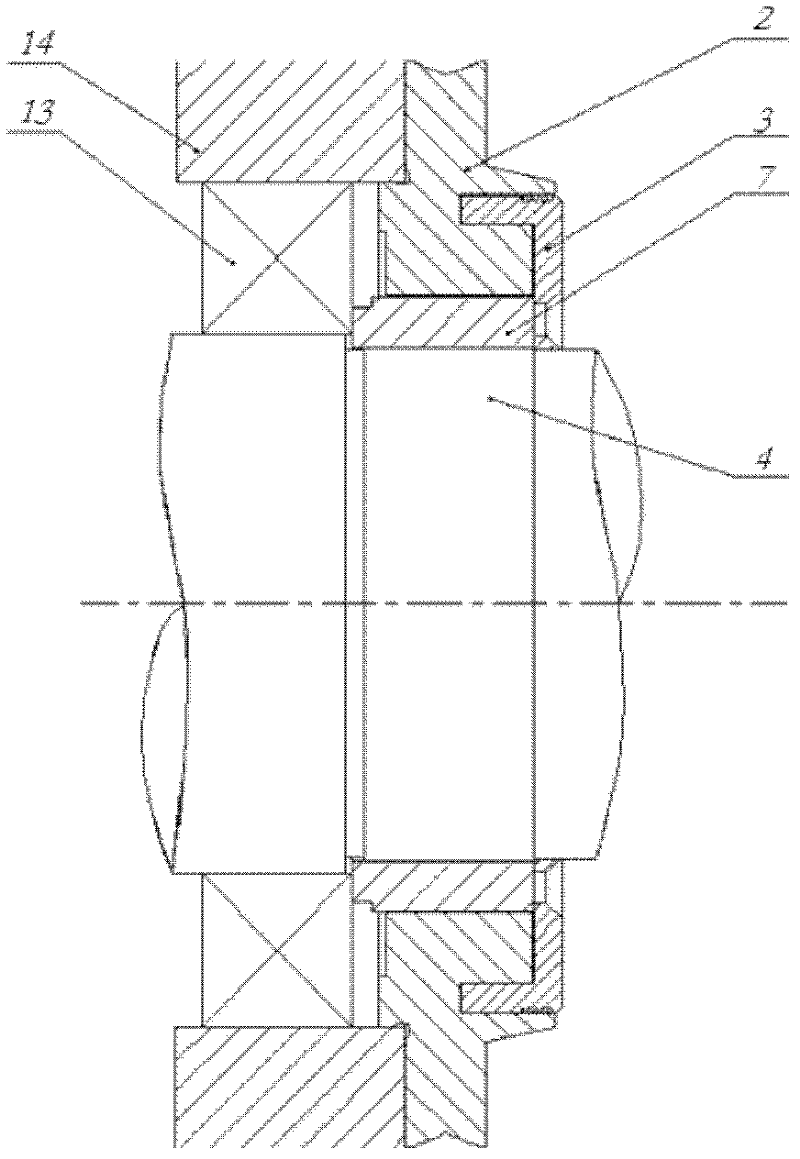 Clearance seal structure capable of sealing liquid and solid phases