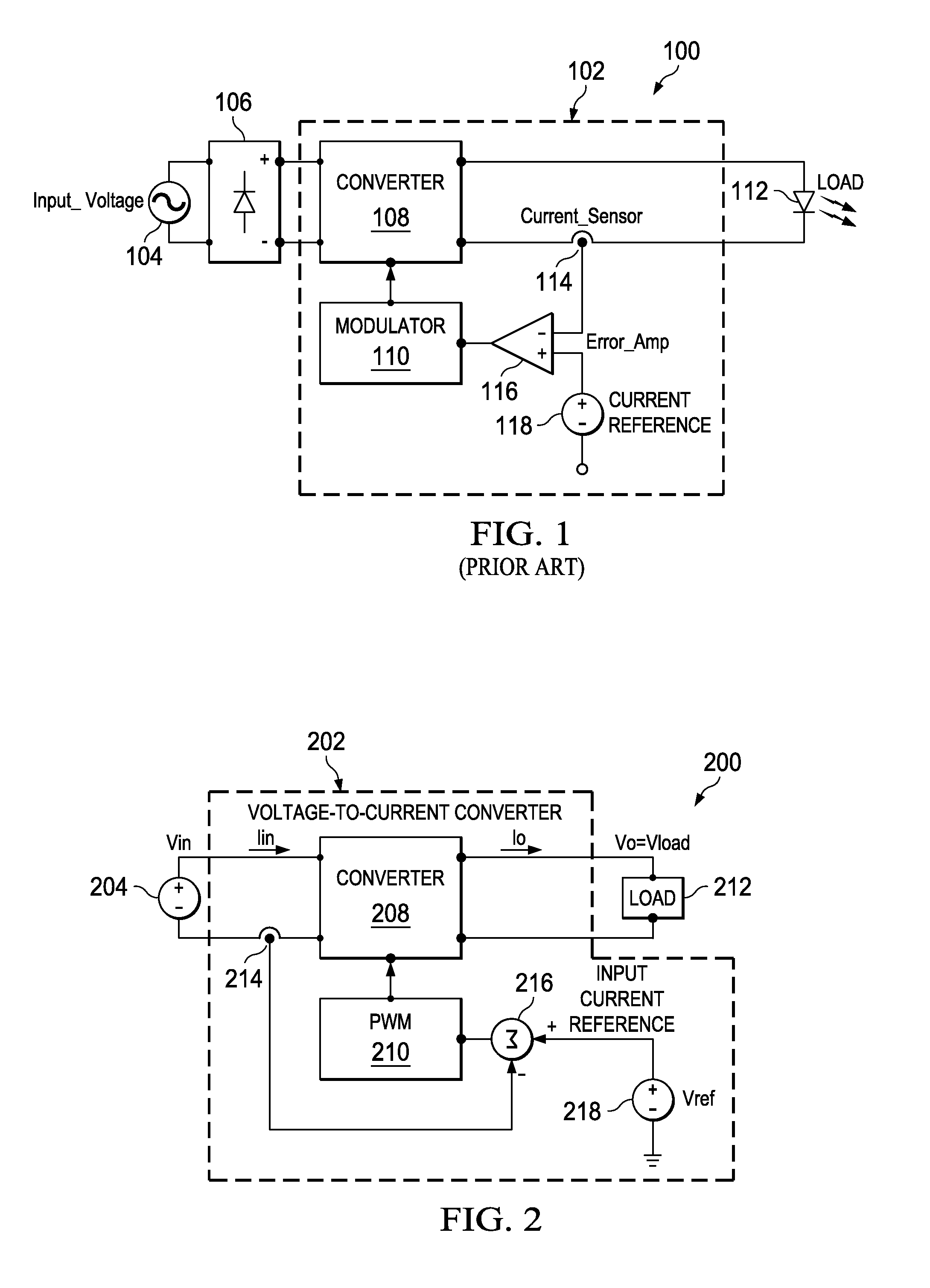 Feed forward controlled voltage to current source for LED driver
