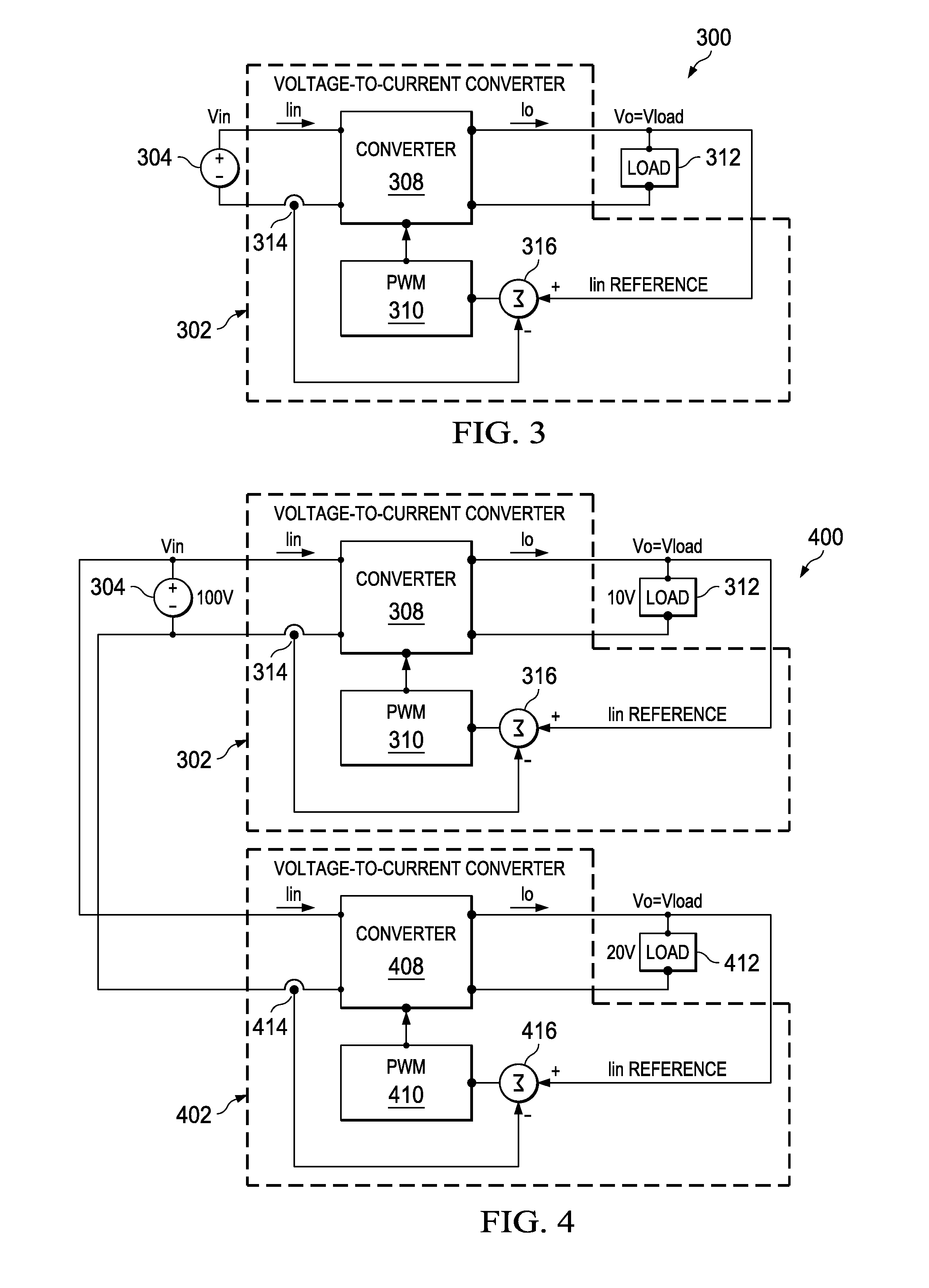 Feed forward controlled voltage to current source for LED driver