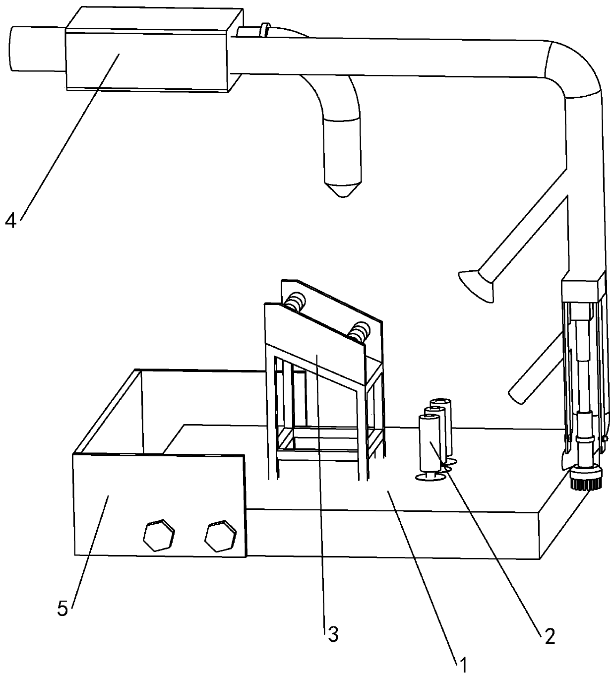 Cleaning device of roving machine