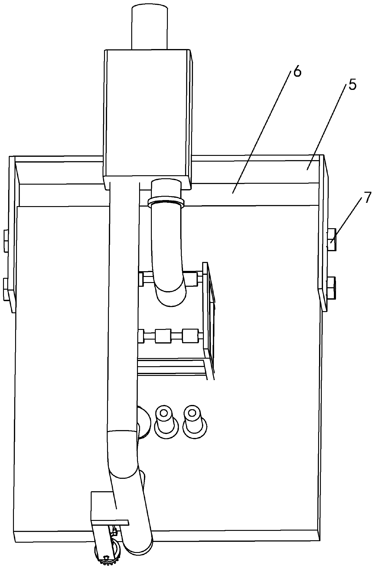 Cleaning device of roving machine