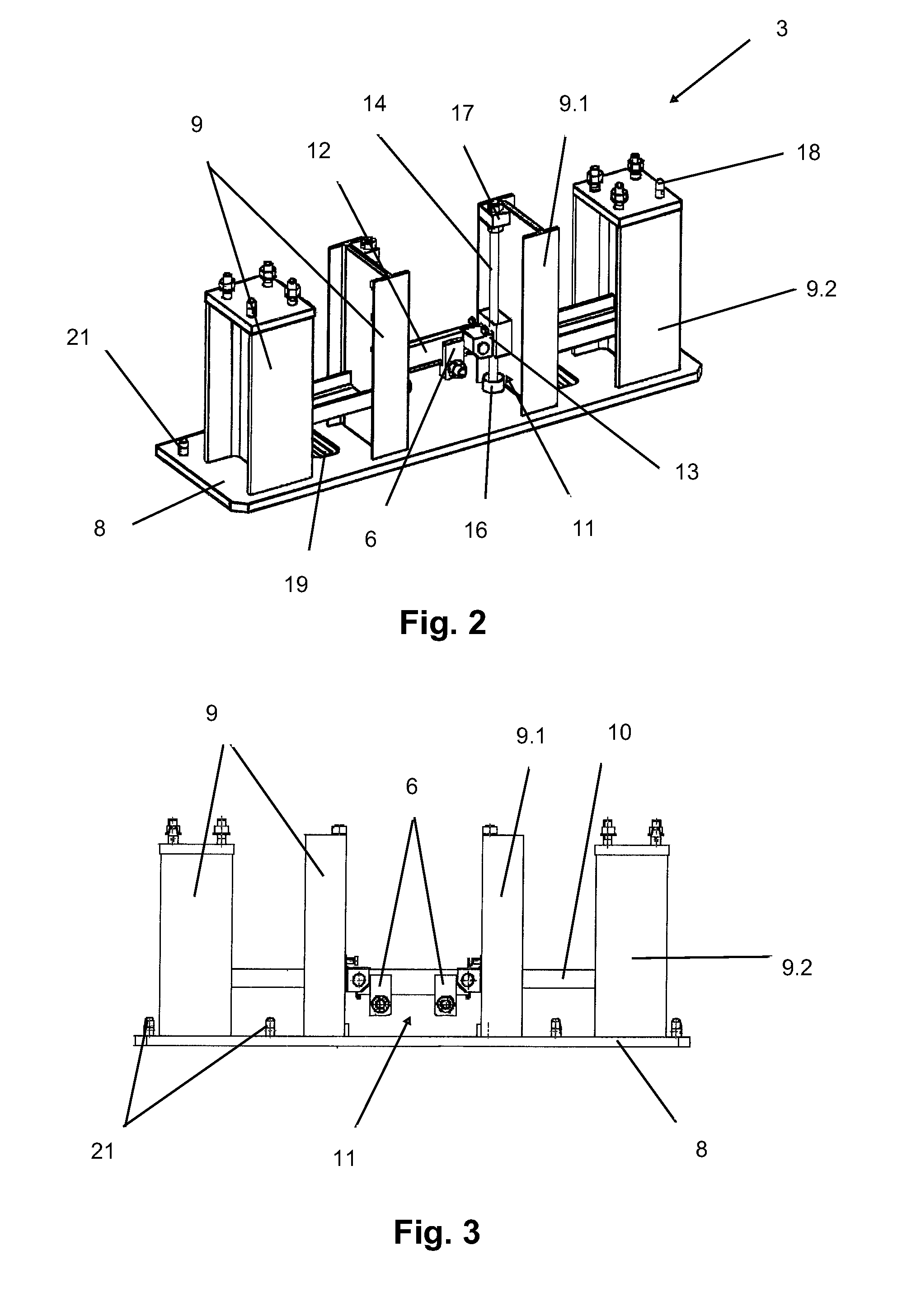 Transporting tool for tower sections of a wind turbine