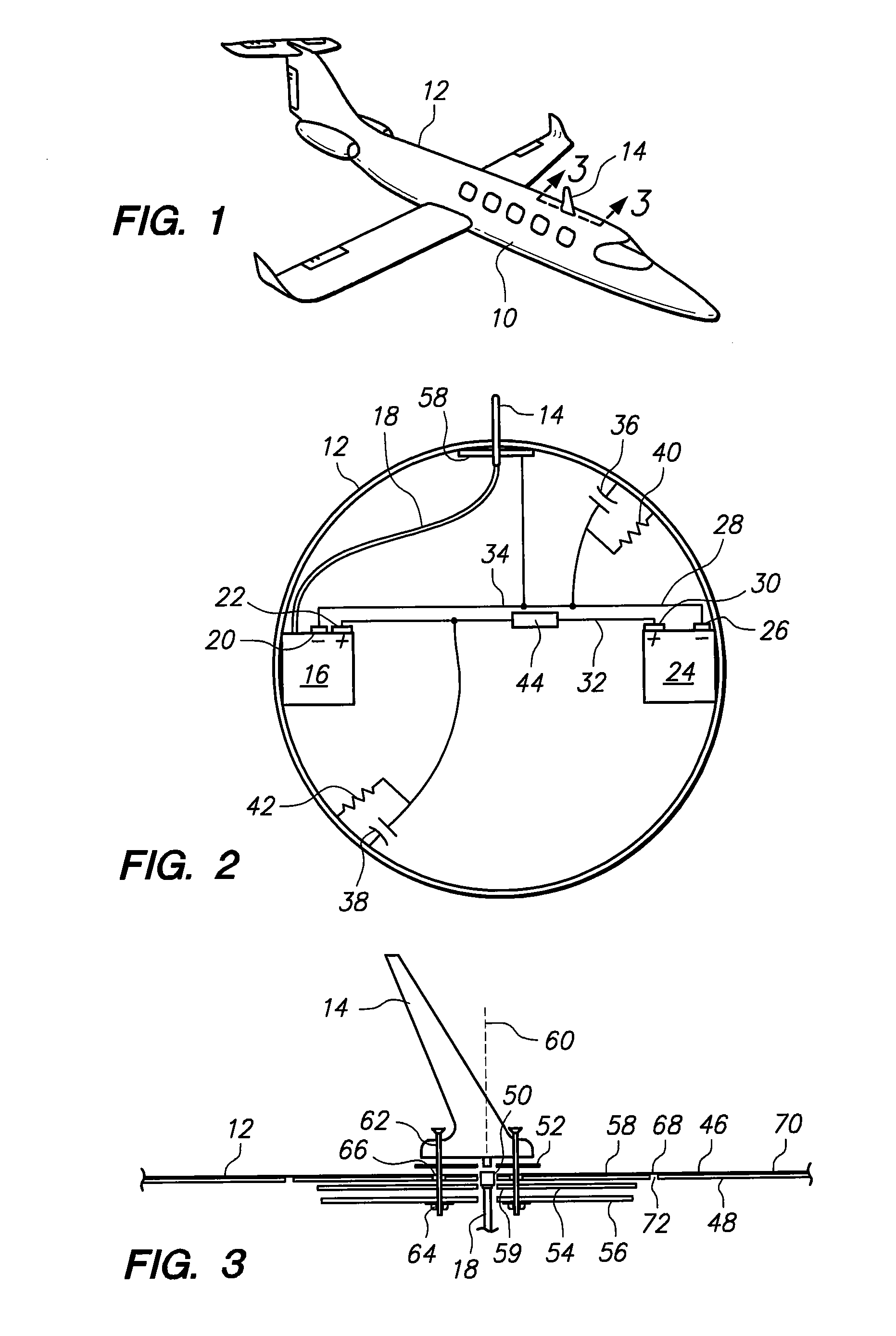 Aircraft with isolated ground