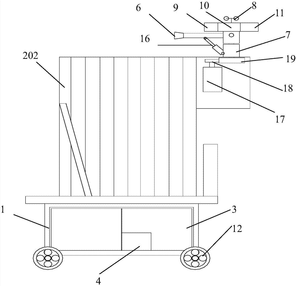 Retractable folding-type intelligent maintenance device for concrete