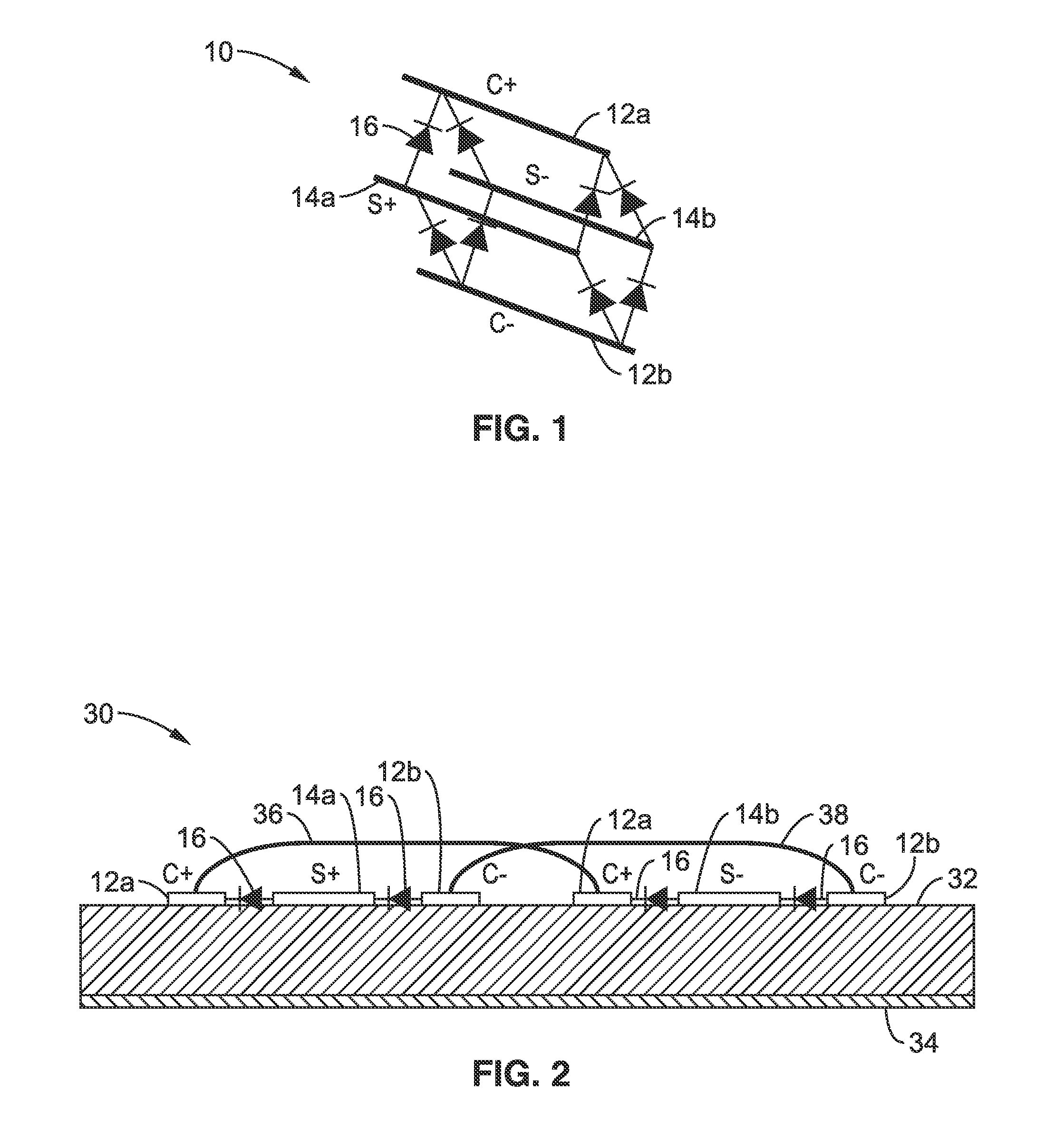 Distributedly modulated capacitors for non-reciprocal components