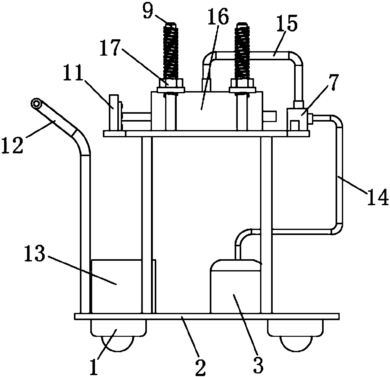Automobile air conditioner compressor valve group air tightness detection device