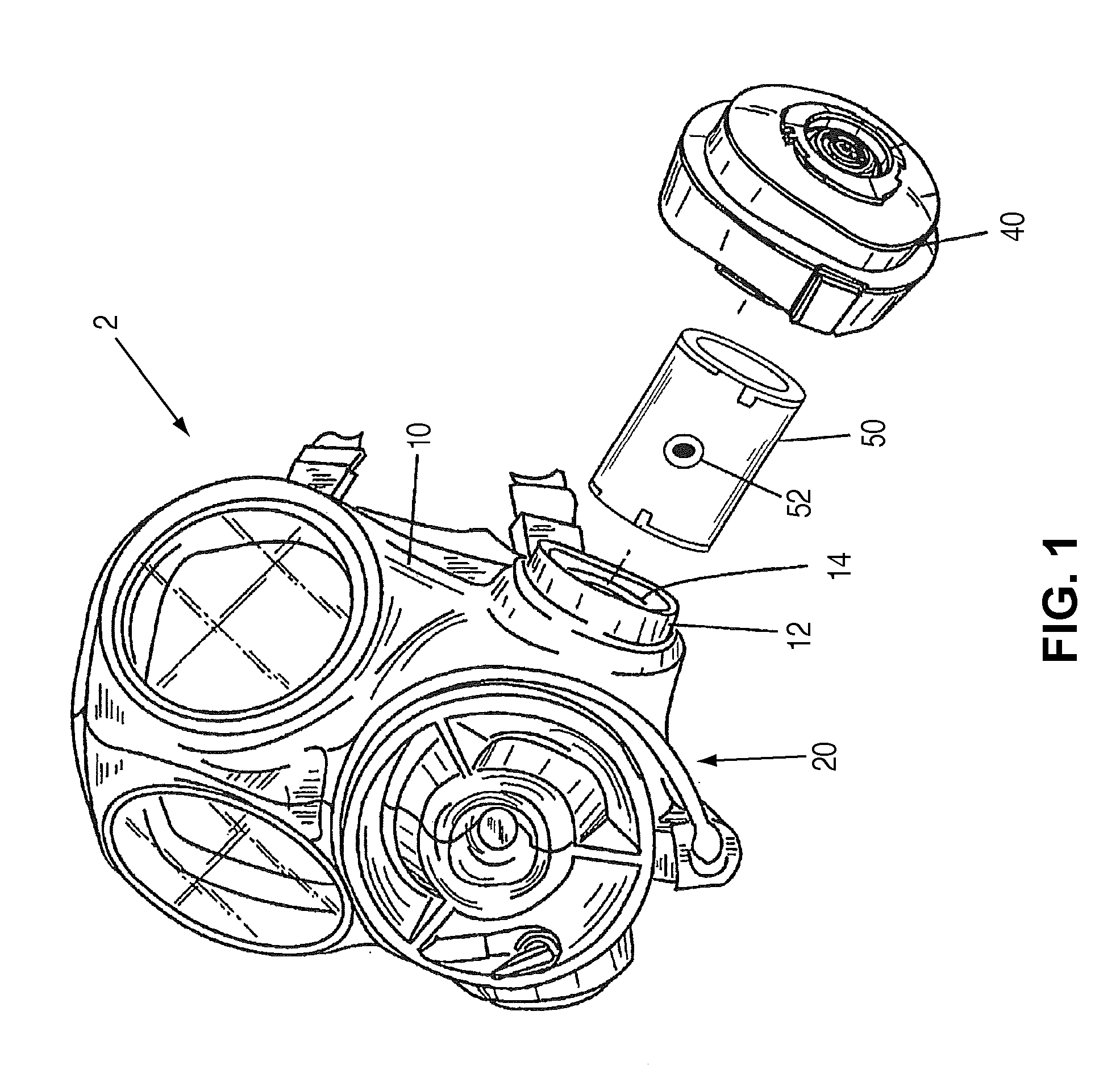Breathing apparatus with ultraviolet light emitting diode