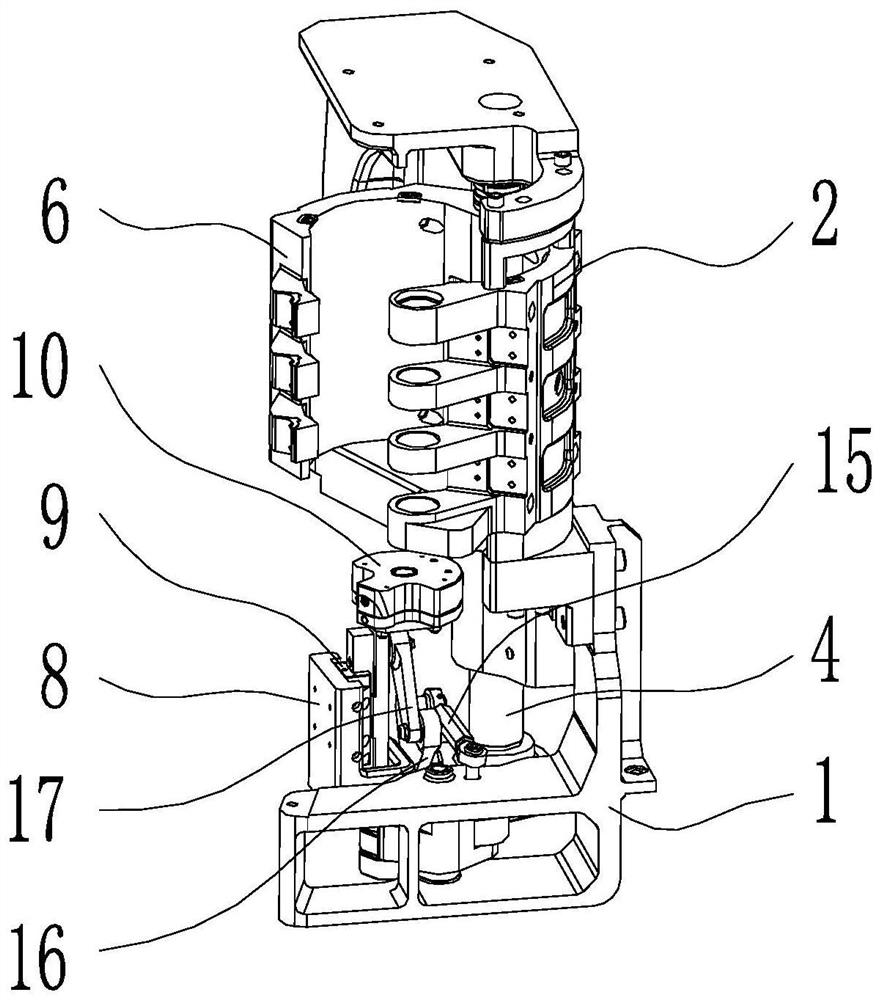 Single mold opening mechanism of bottle blowing machine