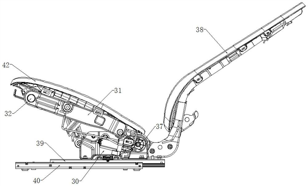 Seat frame mounting structure