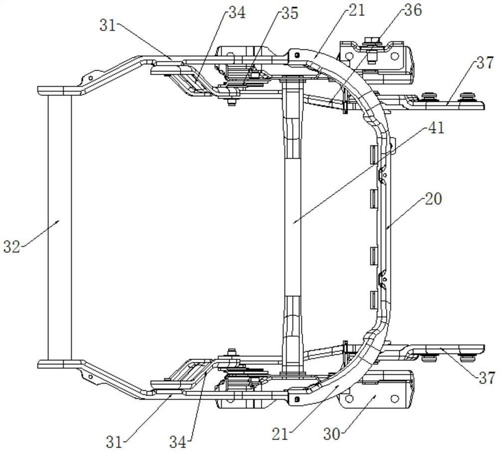 Seat frame mounting structure