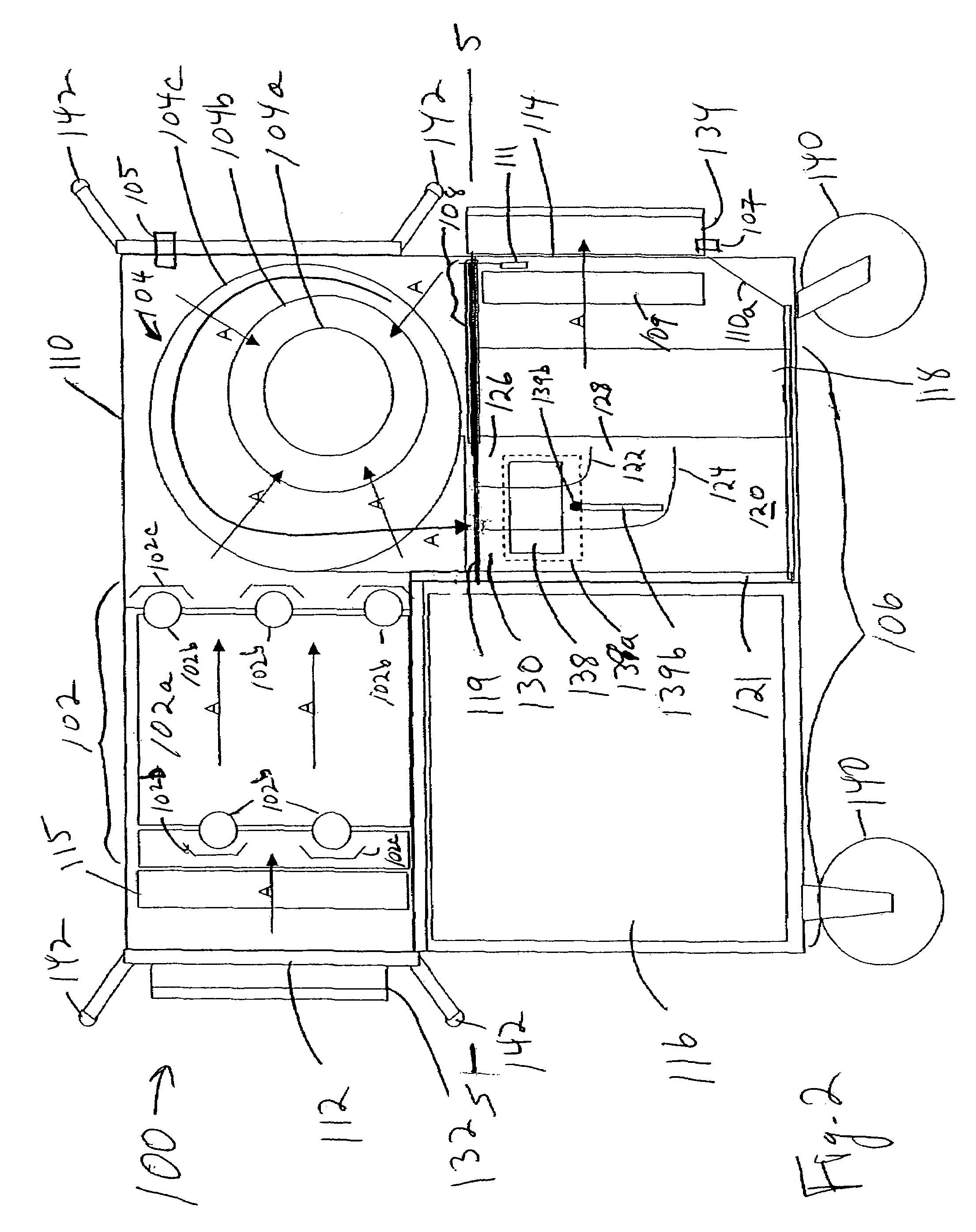 Integrated air processing devices and isolation containment systems using such devices