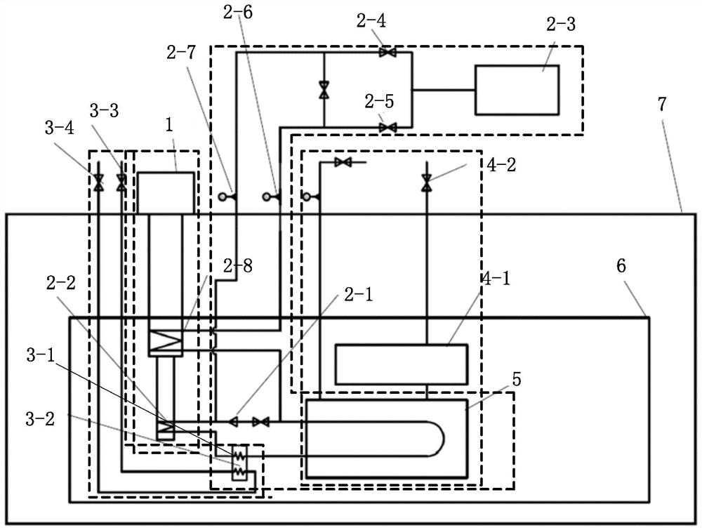 Large high-temperature superconducting magnet system based on small refrigerating machine and temperature control method