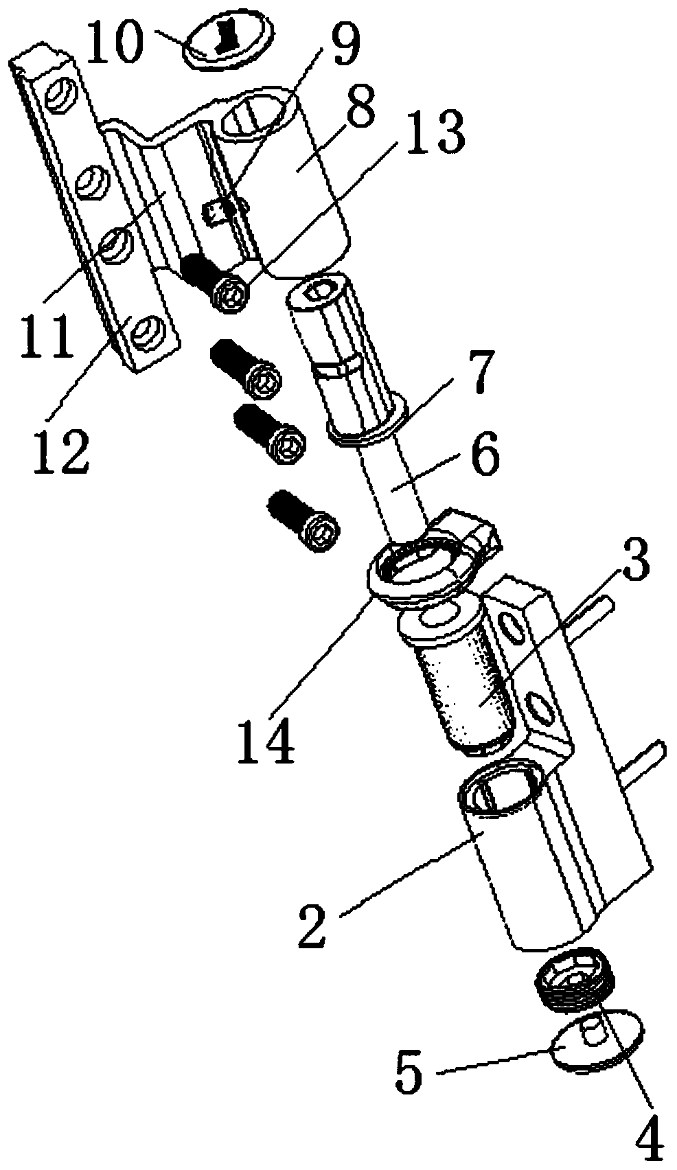 Three-dimensional controllable stepless adjustable hinge