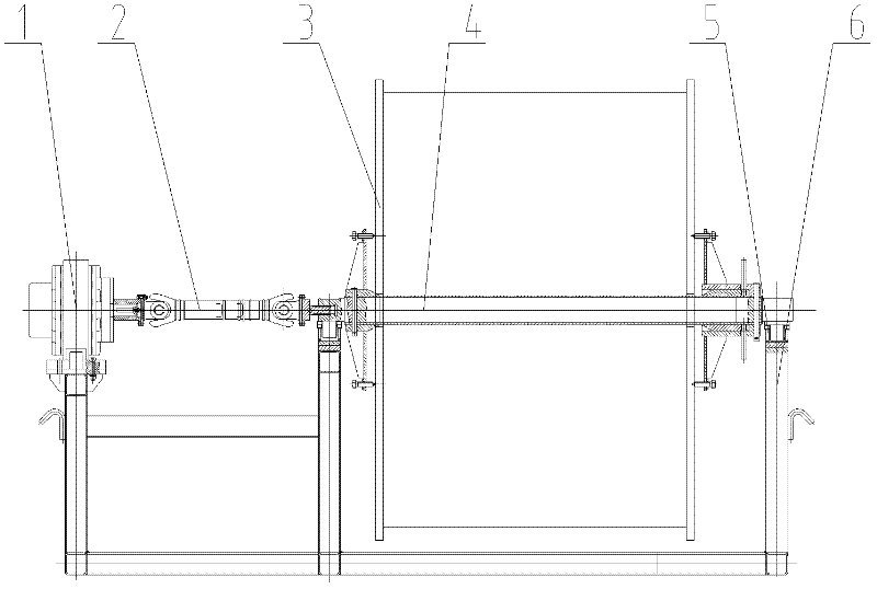 Steel wire rope pre-tightening device and tower crane with same