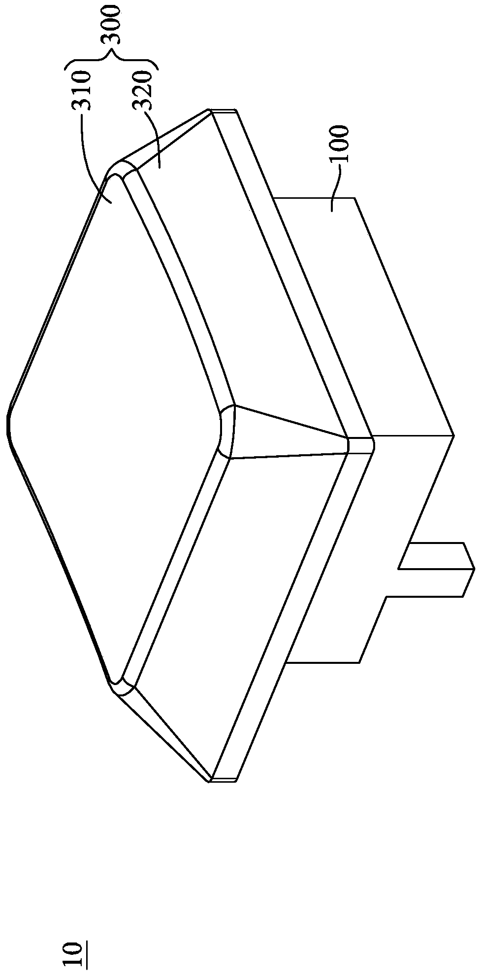 Button device and light guide element