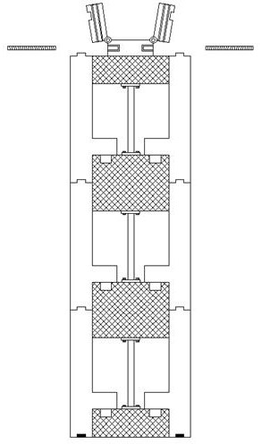 Fabricated wood structure energy-saving house